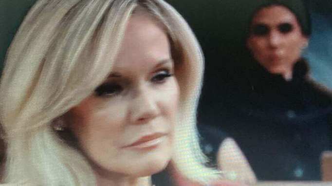 GH end of November 2024 sees Kristina watching on from far to Ava Jerome.