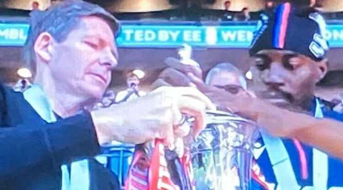 2025 FA Cup Final: Crystal Palace now on their way to the Europa League with Eberechi Eze and head coach Oliver Glasner following their 1-0 win over Manchester City 3 IMG 94692