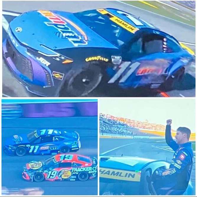 The event where Denny Hamlin won the opening of the three semi-final races for Joe Gibbs Racing.