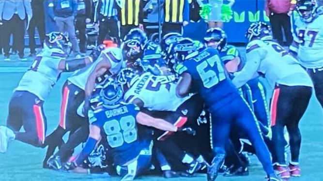 NFL's Monday Night Football two feature matches with one being Houston Texans @ Seahawks.
