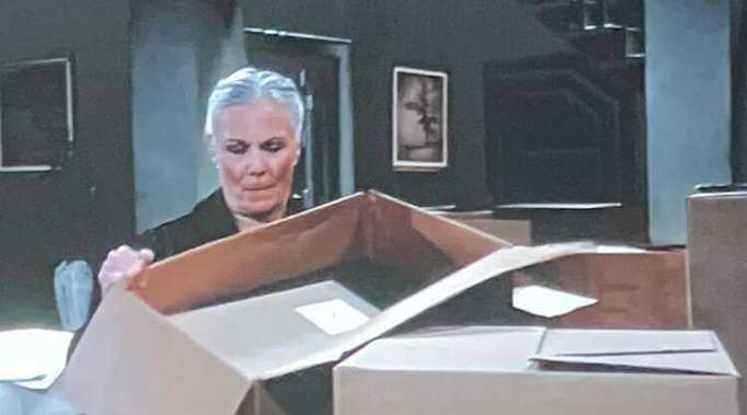 Tracy Quartermaine in another episode of GH along with the mystery box containing the real written will of Monica Quartermaine & not Martin's forged one.